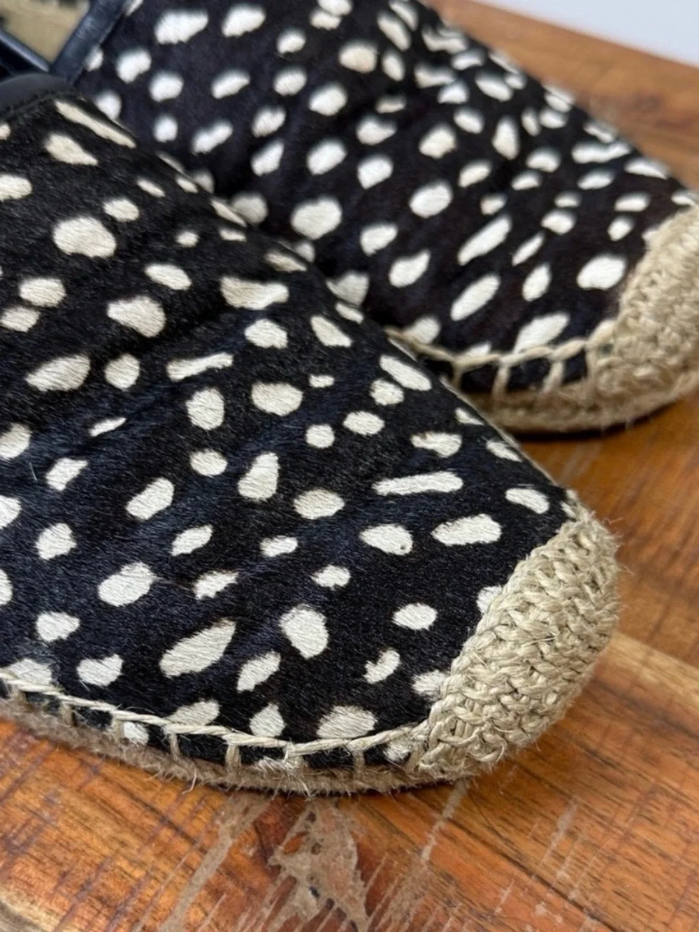 Tory Burch Polka dots -Black and White Spotted Women's Espadrille Flats